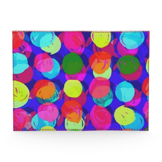 Pointilism - Luxury Full Grain Nappa Leather -Passport Cover | Marivel Suri