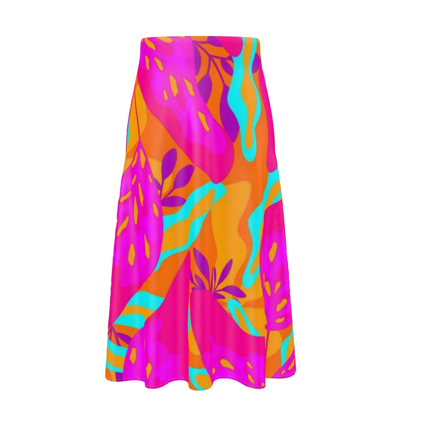 Holi - Pure Mulberry Silk - 100% Luxury Silk Midi Skirt