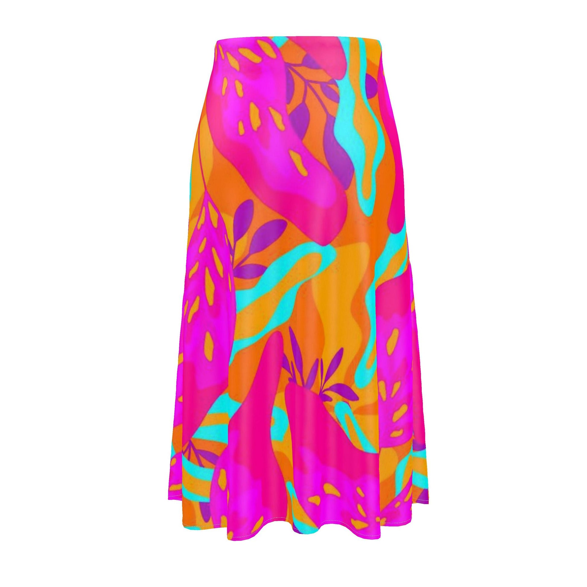 Holi - Pure Mulberry Silk - 100% Luxury Silk Midi Skirt