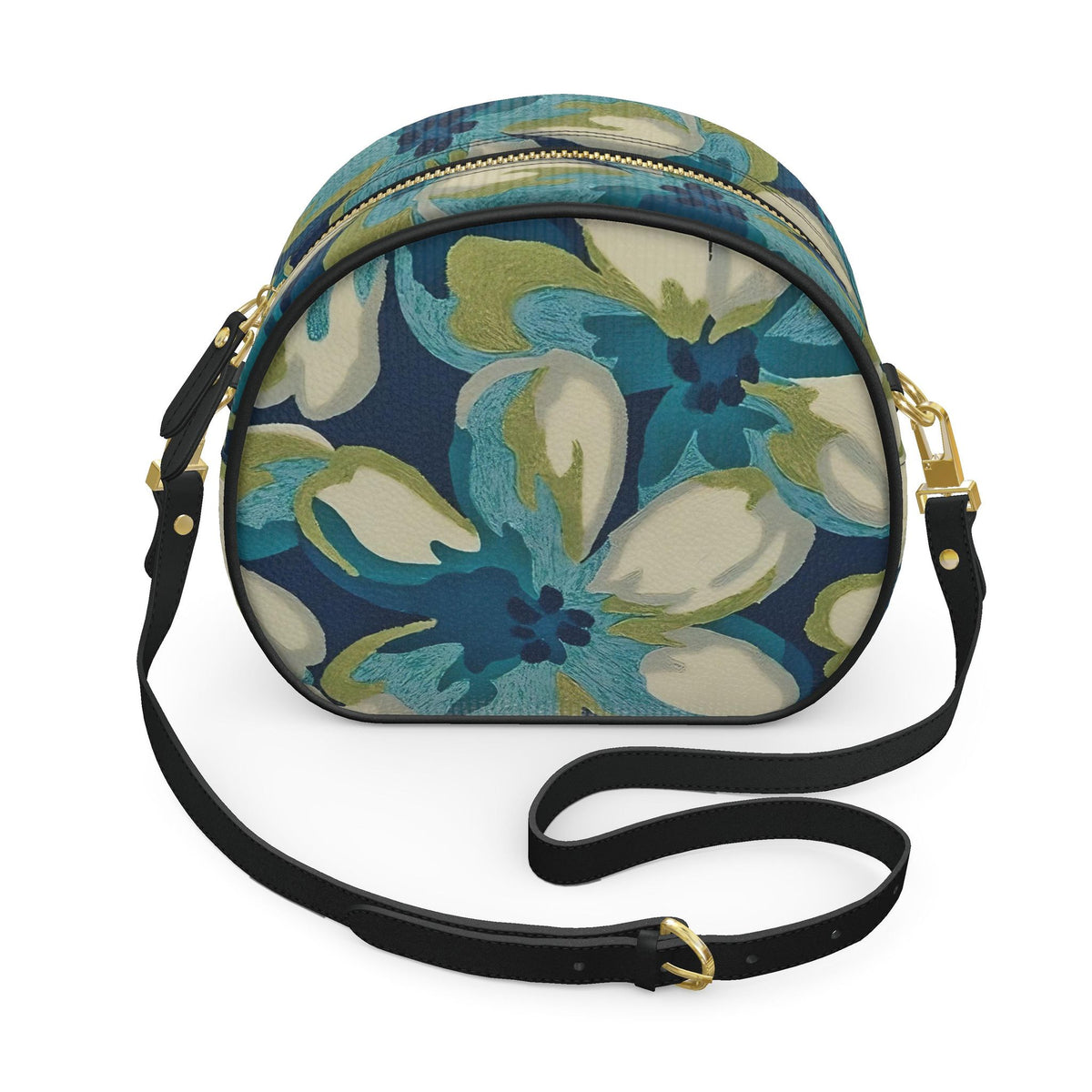 Ms. Suri - Luxury Full-Grain Leather - 100% Leather Round Box Bag