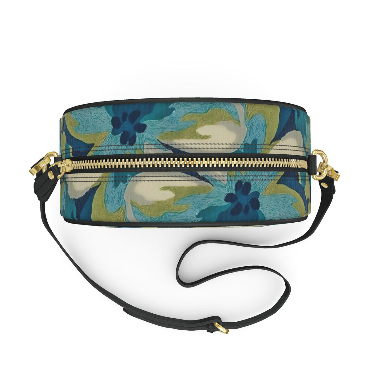 Ms. Suri - Luxury Full-Grain Leather - 100% Leather Round Box Bag