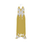 Autumn Flowers - Pure Mulberry Silk  - Long 100% Silk Dress