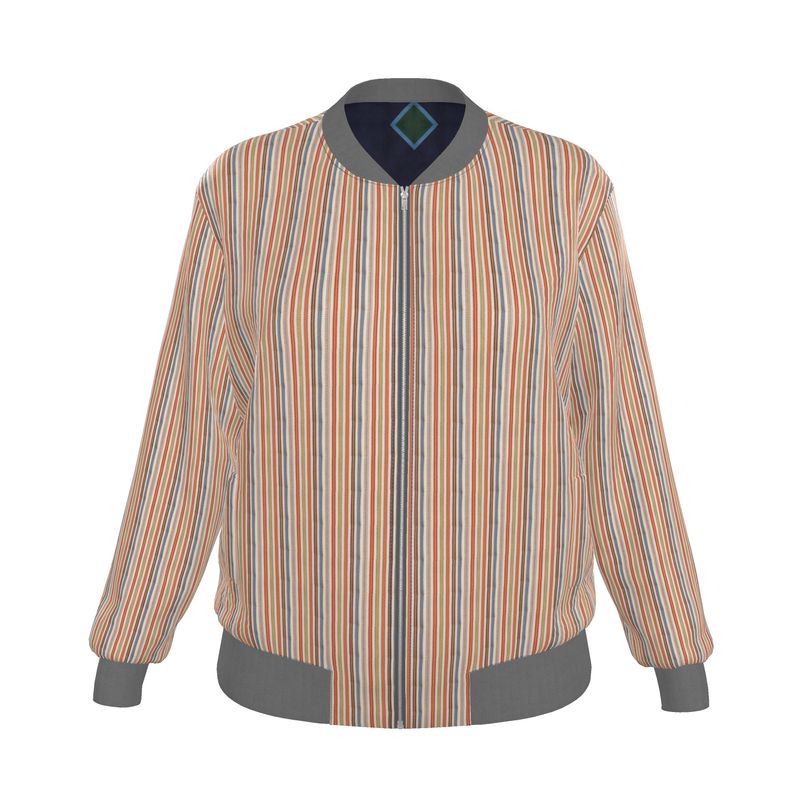Autumn -Women's Reversible Silk Bomber Jacket | Marivel Suri