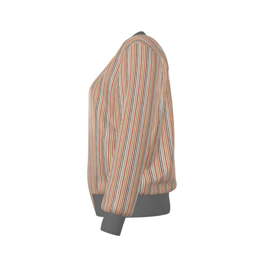 Autumn -Women's Reversible Silk Bomber Jacket | Marivel Suri