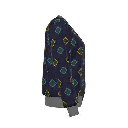Autumn -Women's Reversible Silk Bomber Jacket | Marivel Suri