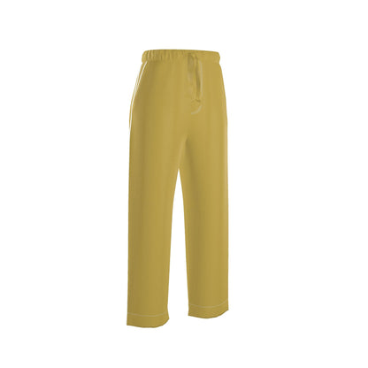 Autumn Flowers - Pure Mulberry Silk - 100% Luxury Silk Satin Pajama Bottoms