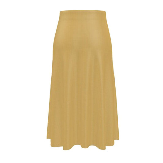 Vanilla - Pure Mulberry Silk -  Midi 100% Silk Skirt