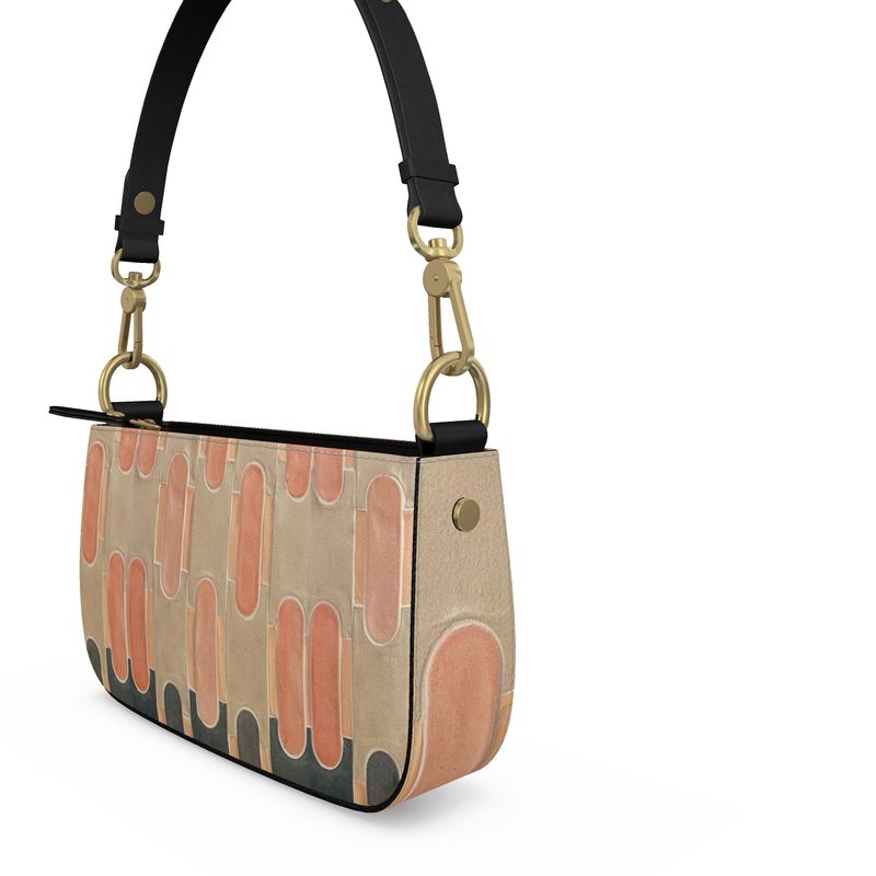 Elegance - Luxury Full-Grain Leather - 100% Leather Box Zip Bag