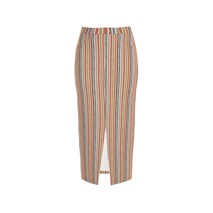 Stripes - Denim Maxi Skirt
