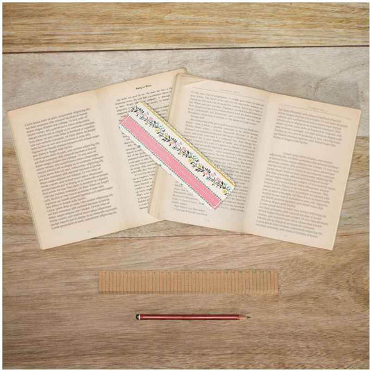 Florets - Luxury Full Grain Nappa Leather -Leather Bookmarks | Marivel Suri