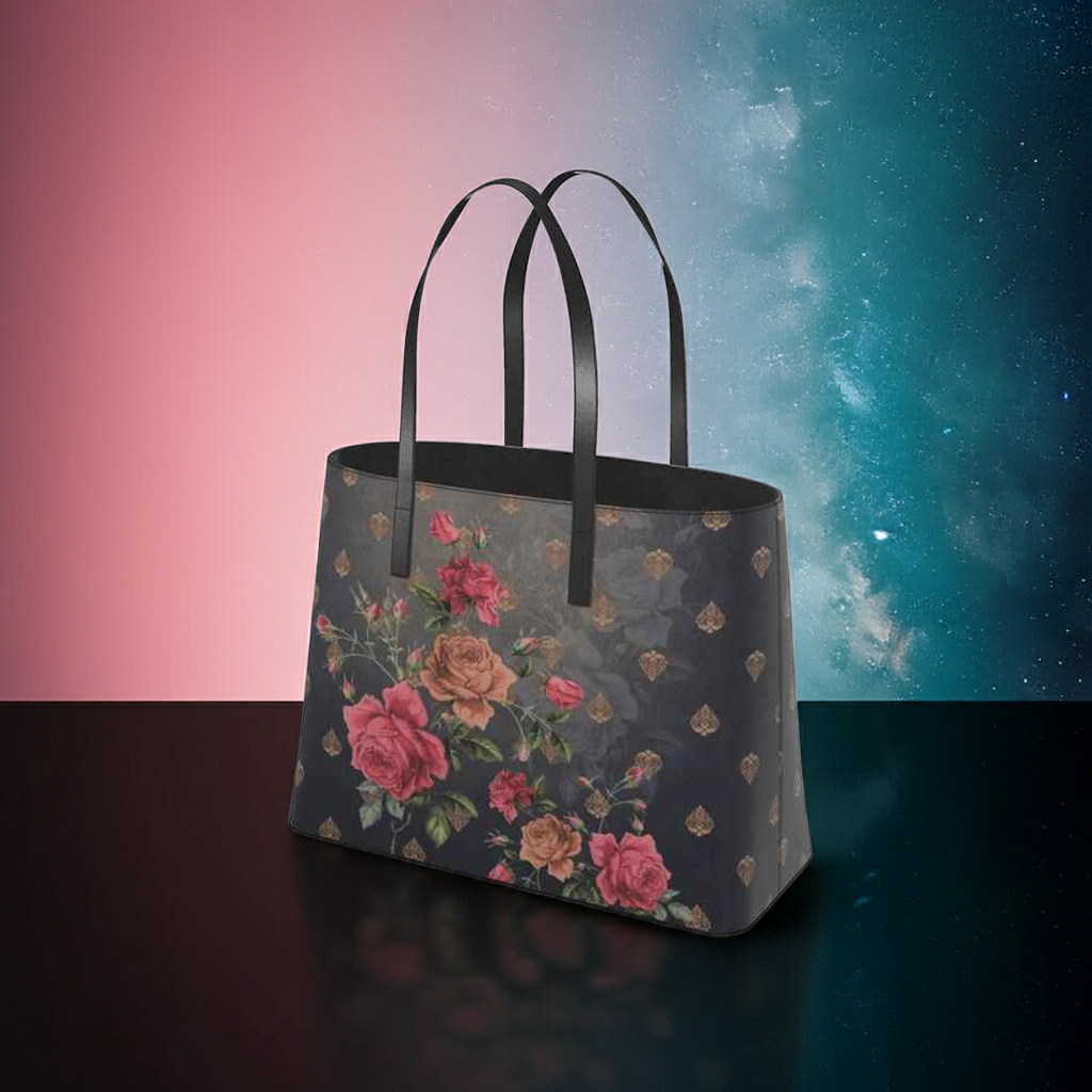 Floret's Field - Luxury Full Grain Nappa Leather -Kika Tote | Marivel Suri